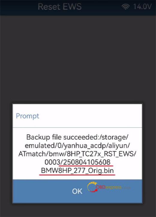 yanhua module 40 reset bmw gen3 8hp ews 13