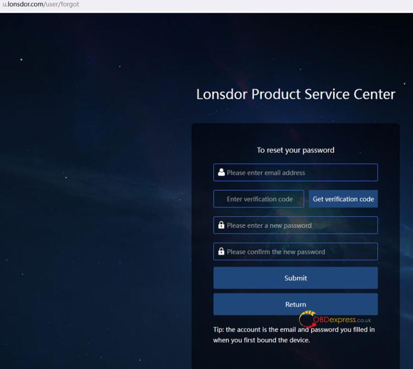 Lonsdor K518 Pro Password Forgotten solution 2