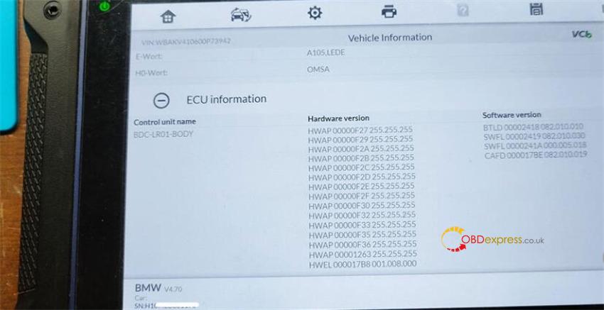 autel im608ii add bmw fem bdc key 4