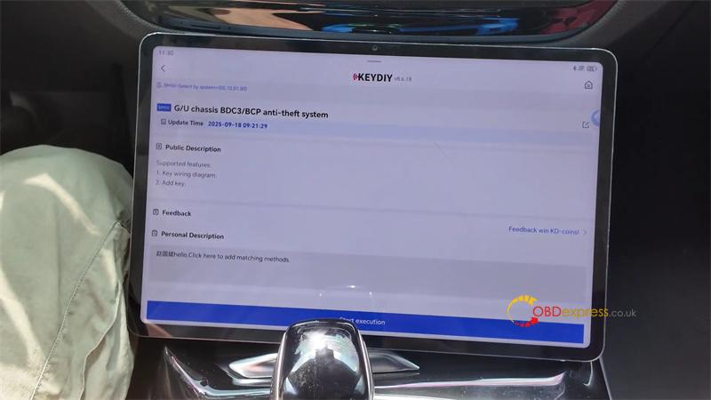 keydiy kd x4 2023 bmw x3 g chassis bdc03 add key tutorial (2)