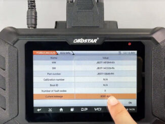 obdstar odomaster calibrate ford r7f701408 mileage 10