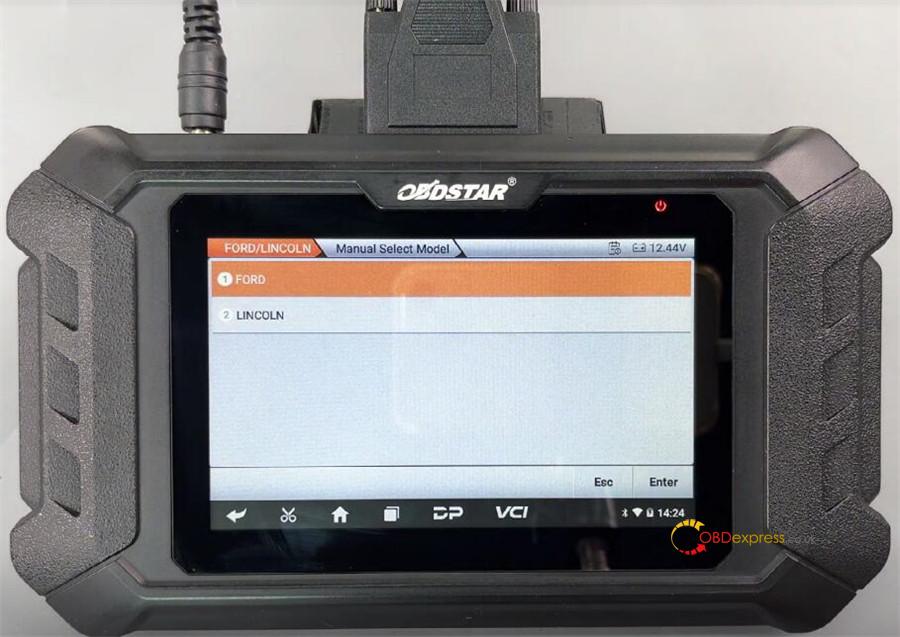 obdstar odomaster calibrate ford r7f701408 mileage 2