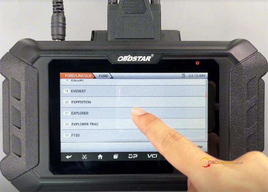 obdstar odomaster calibrate ford r7f701408 mileage 3