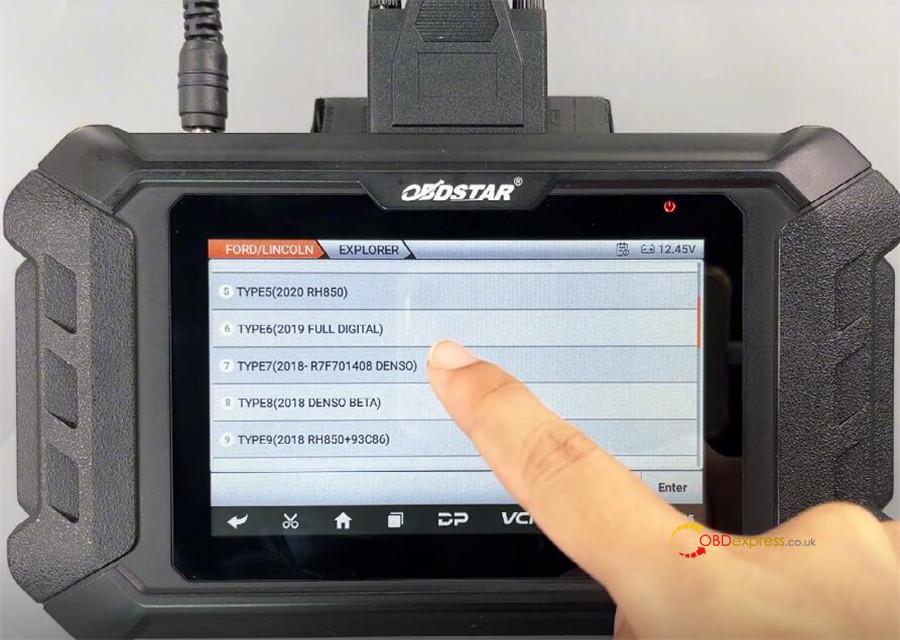 obdstar odomaster calibrate ford r7f701408 mileage 4