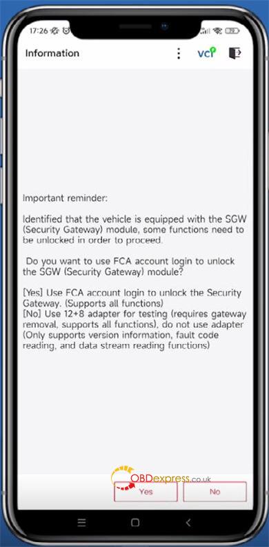 TOPDON TopScan Unlock FCA SGW 6