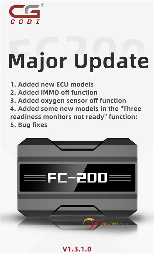 cg fc200 V1.3.1.0 add bmw benz immo off function 1