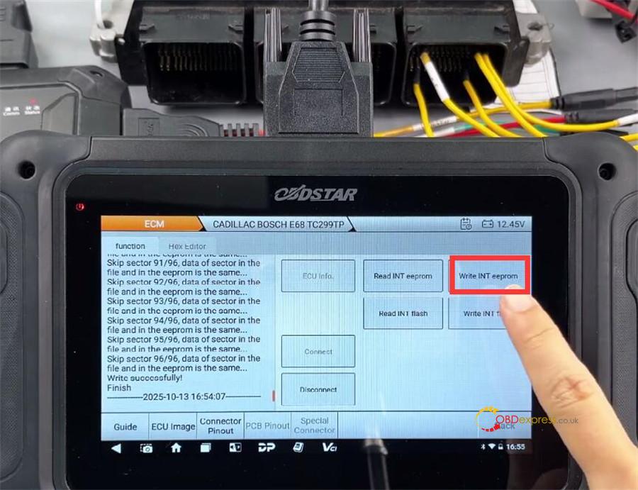 obdstar dc706 read write e68 cadillac ecm 11 obdstar dc706 read write e68 cadillac ecm 11