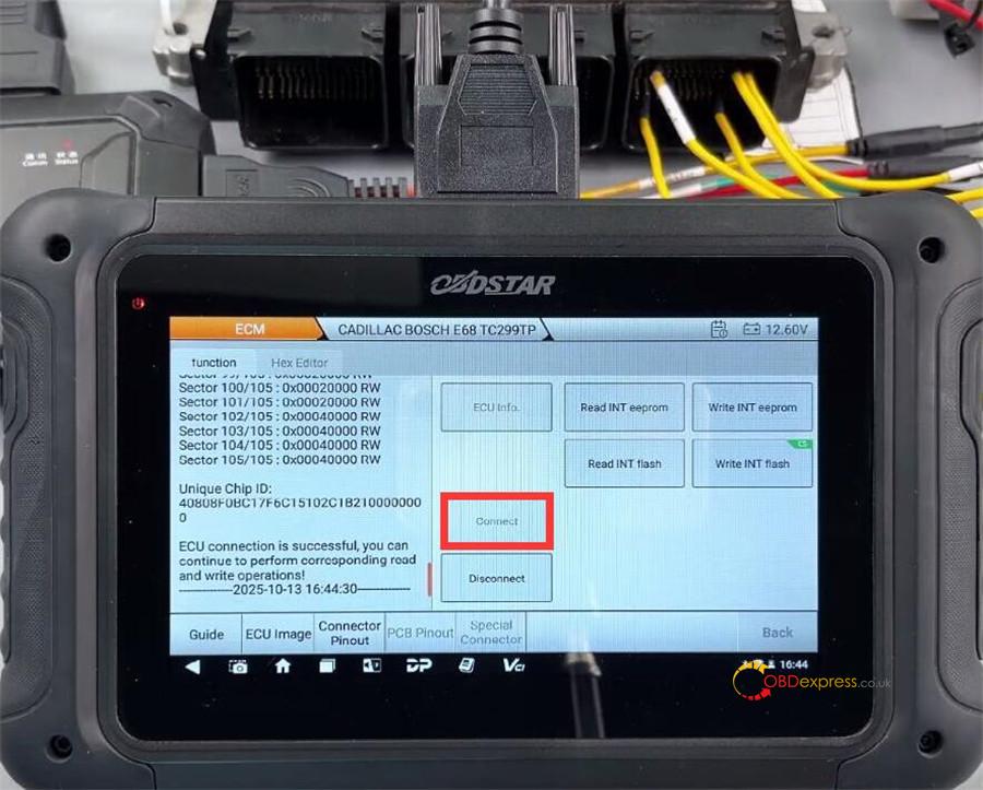 obdstar dc706 read write e68 cadillac ecm 7 obdstar dc706 read write e68 cadillac ecm 7