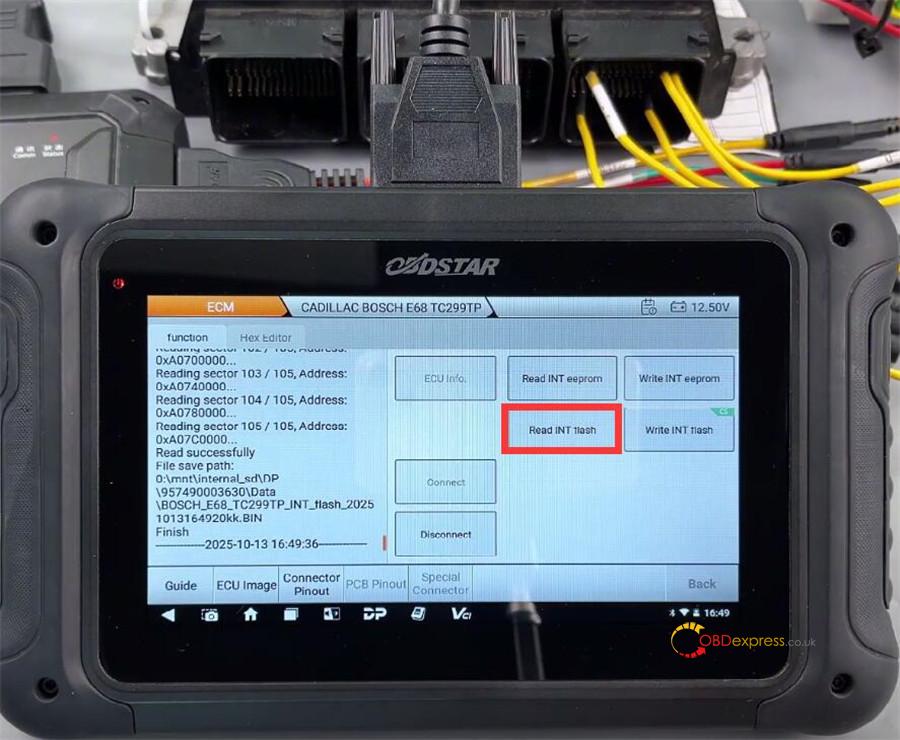 obdstar dc706 read write e68 cadillac ecm 9 obdstar dc706 read write e68 cadillac ecm 9