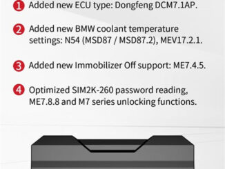 CG FC200 V1.3.2.2 Update Bosch ME7.4.5 IMMO Off