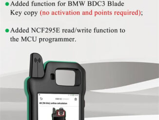 CGDI K2 add BMW BDC3 blade key copy function