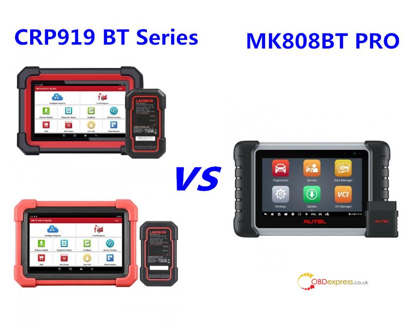 Launch CRP919 BT Series VS Autel MK808BT PRO