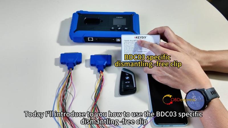 keydiy kd x4 dismantling free clip add bmw bdc03 original key 1