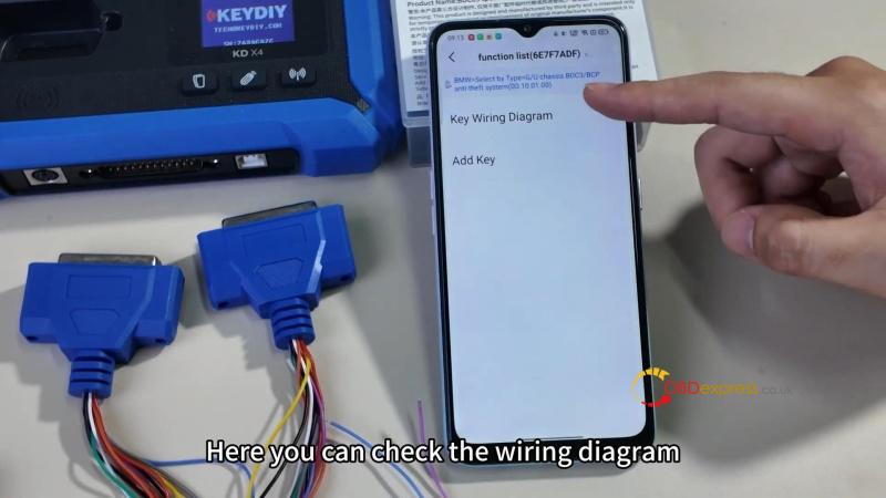 keydiy kd x4 dismantling free clip add bmw bdc03 original key 7