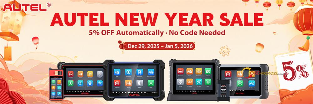Autel New Year Sale at OBDexpress.co.uk