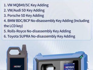 KEYDIY KD X4 Update VW 5C 5D Key Adding Function 1