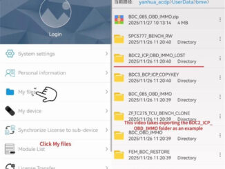 how to export yanhua acdp2 folder 3