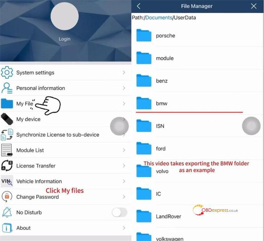 how to export yanhua acdp2 folder 8
