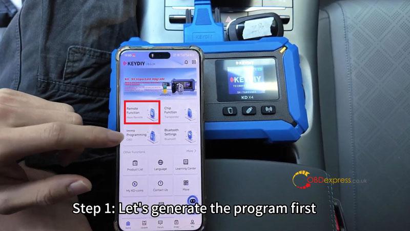 how to program a 2025 byd smart key with keydiy kd x4 1