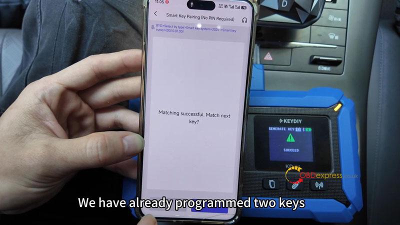 how to program a 2025 byd smart key with keydiy kd x4 8