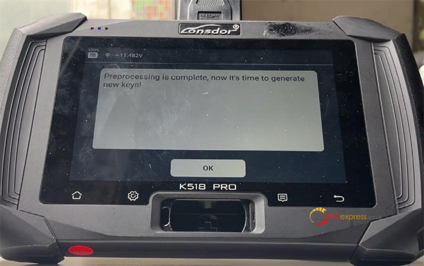 k518 pro with lsd bdc2 adapter add bmw key 11