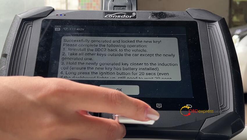 k518 pro with lsd bdc2 adapter add bmw key 14