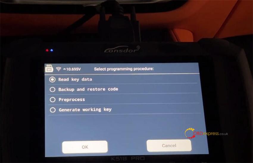 k518 pro with lsd bdc2 adapter add bmw key 3