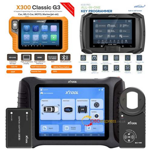 obdstar x300 g3 lonsdor k518 or xtool x100 pad3 how to choose 4