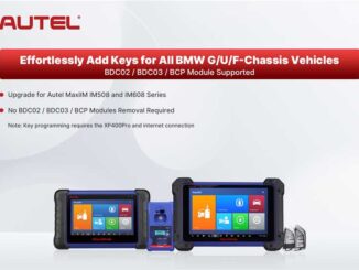 Autel Update BMW BDC2 BDC3 BCP Add Key