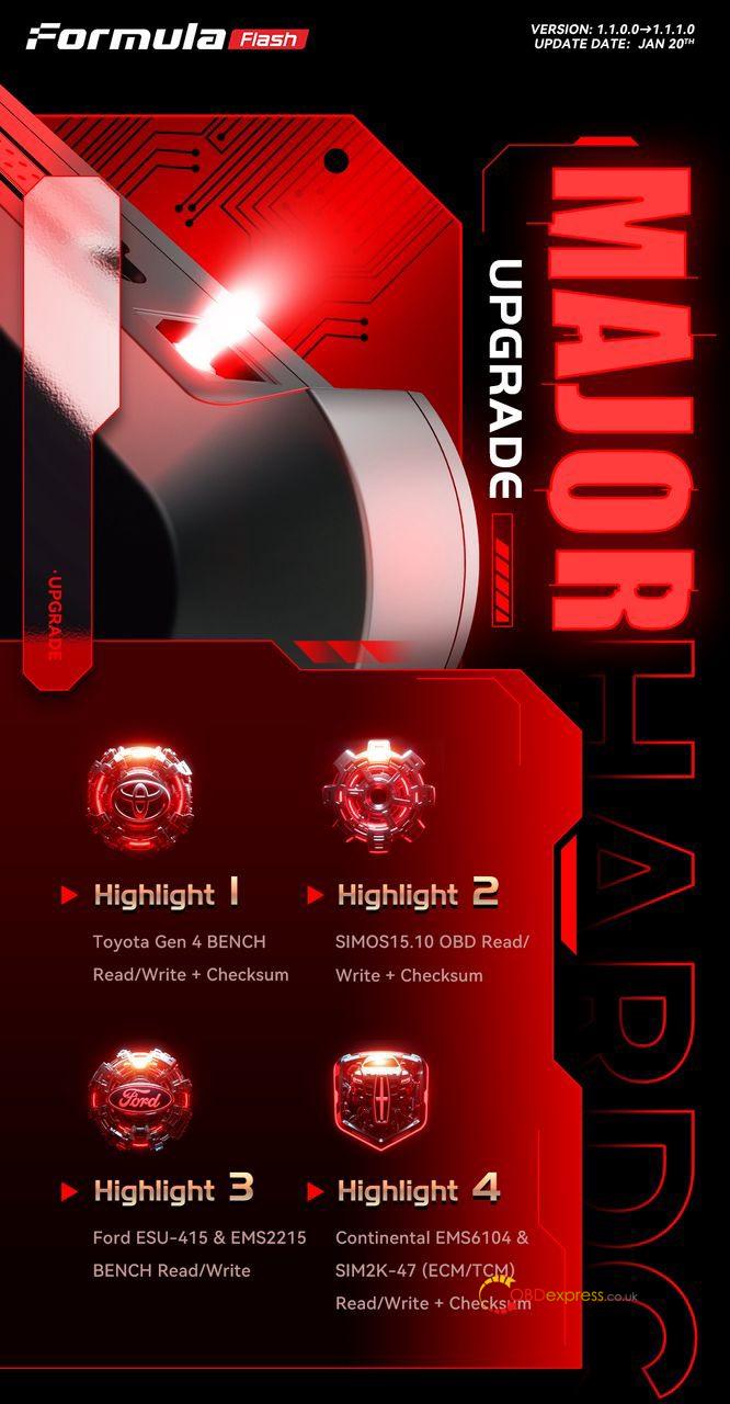 FormulaFlash Software V1.1.1.0 Update 1