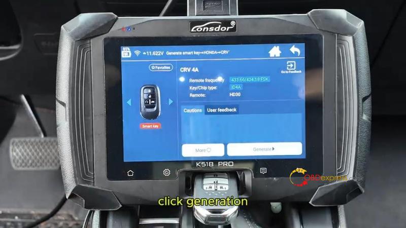 how to program 2024 honda crv smart key via lonsdor k518 pro 2