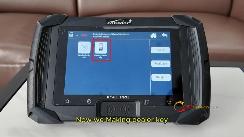 lonsdor k518 pro add 2025 bmw x3 uwb smart key success 3