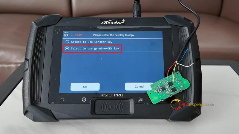 lonsdor k518 pro add 2025 bmw x3 uwb smart key success 8