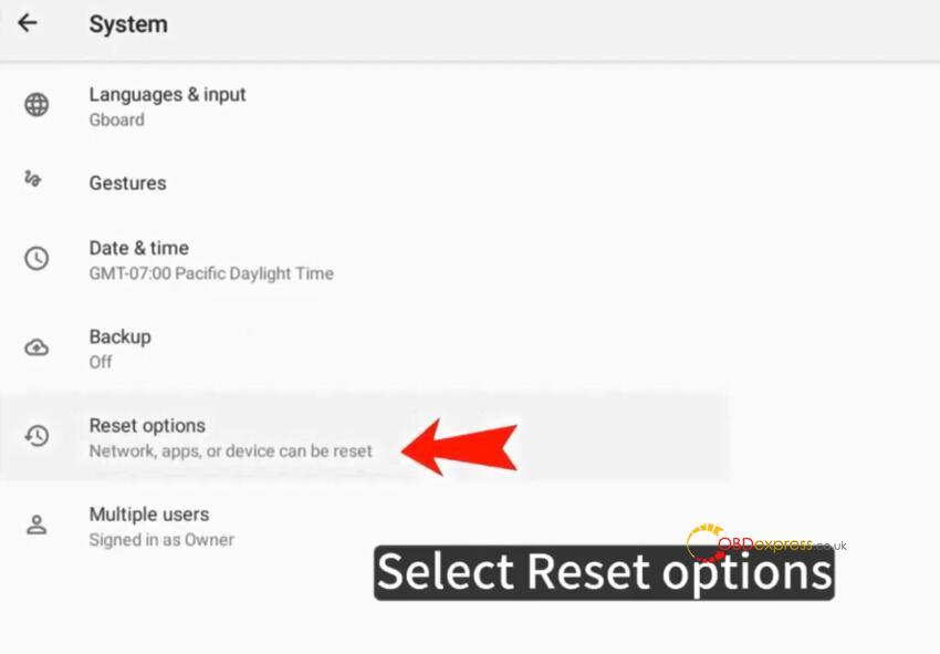 solve x431 pros elite unable to reset connector 5