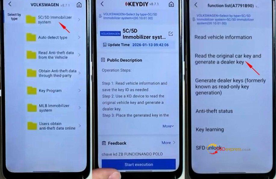 keydiy kd x4 with add fgb08 vag mqb 5d key 4