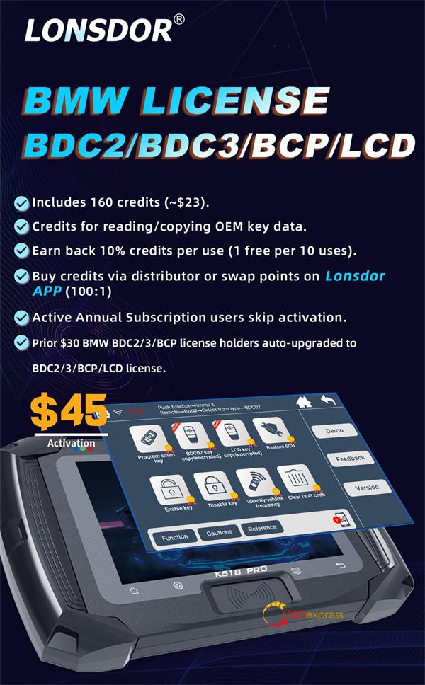 lonsdor k518 pro update vw 5c 5d bmw bdc3 function 2 lonsdor k518 pro update vw 5c 5d bmw bdc3 function 2