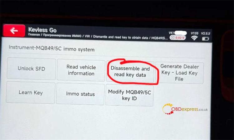 xhorse multi prog read vag mqb49 5c 5d key 11