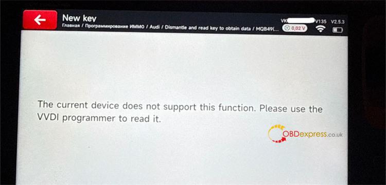 xhorse multi prog read vag mqb49 5c 5d key 12