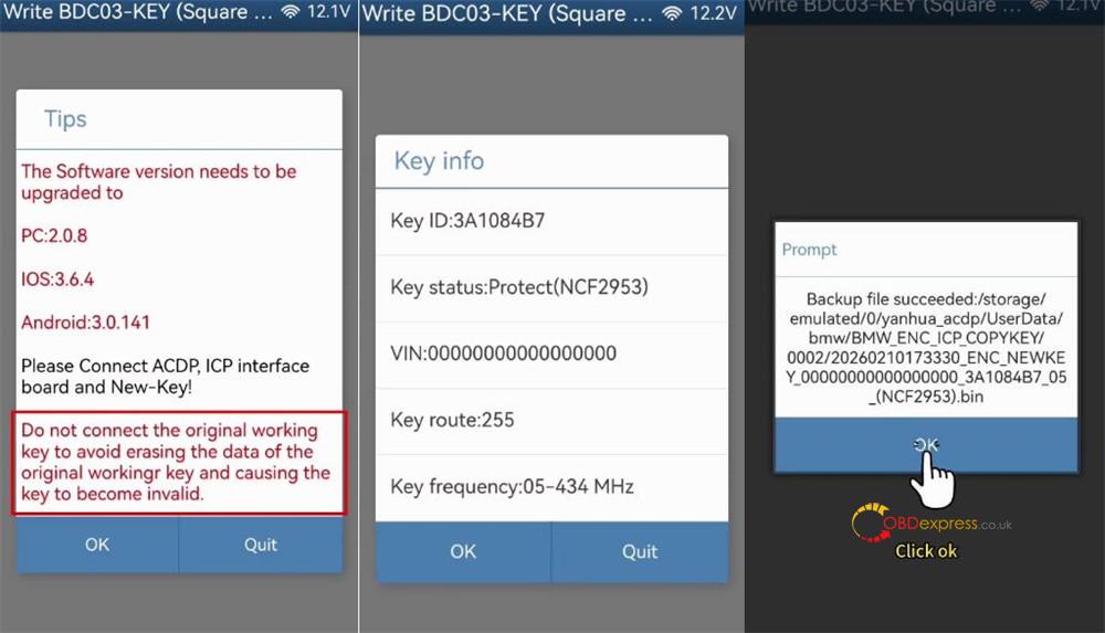 yanhua acdp2 copy bmw bdc3 encrypted key 8