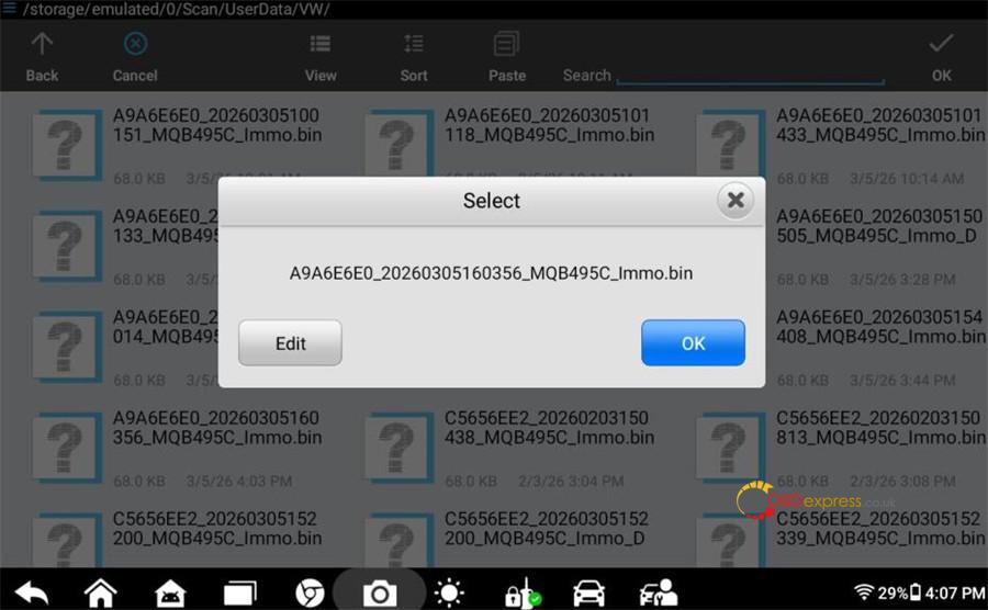 autel im508 im608 add vw mqb49 5c 5d key 13