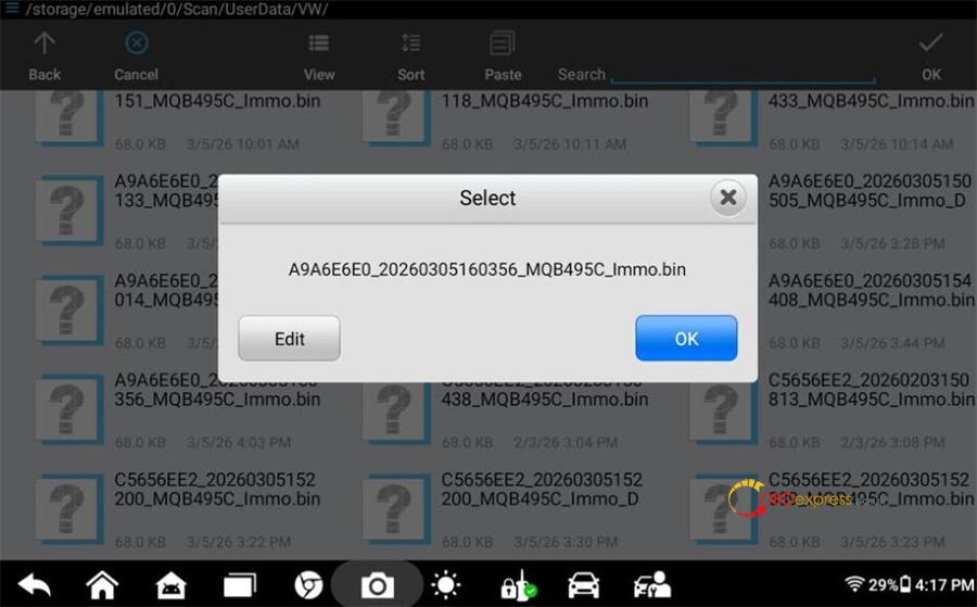 autel im508 im608 add vw mqb49 5c 5d key 15