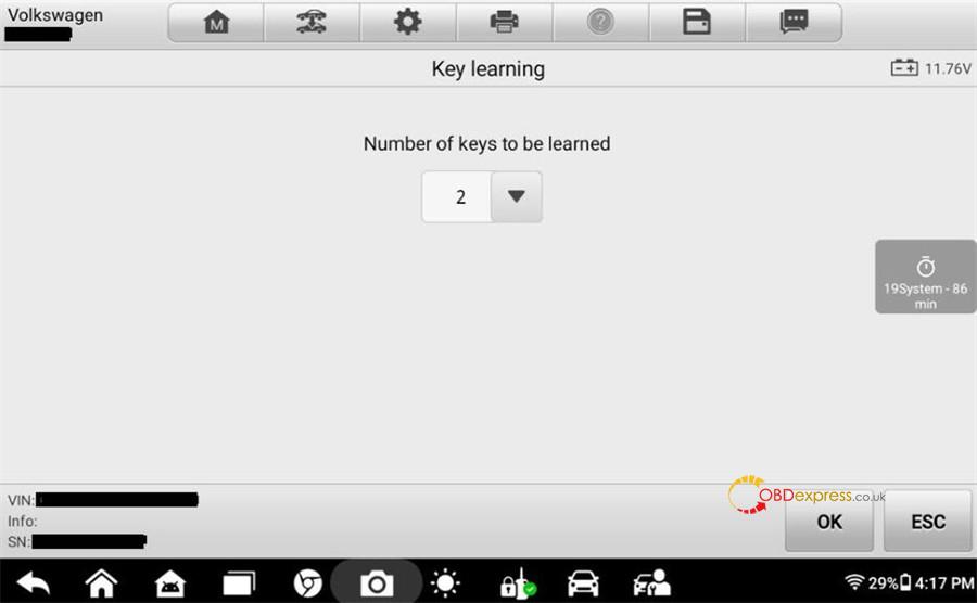 autel im508 im608 add vw mqb49 5c 5d key 16