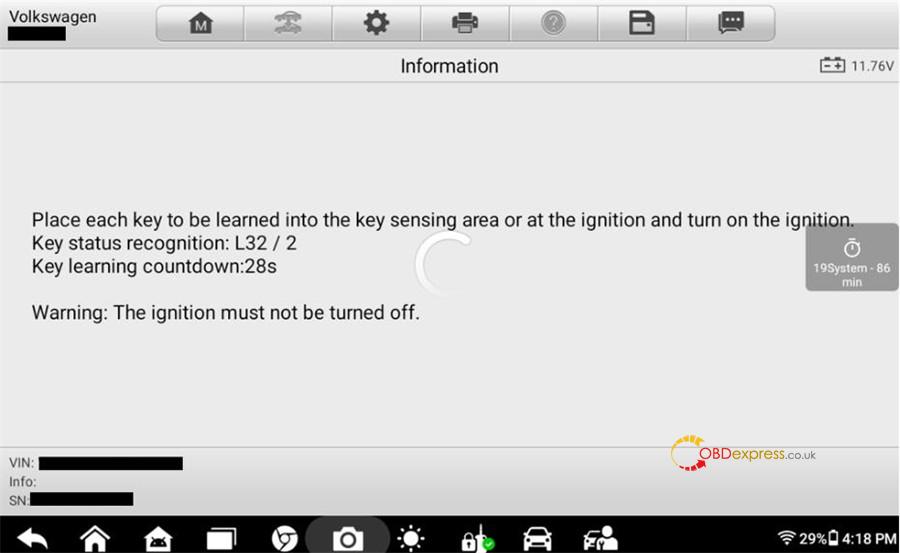 autel im508 im608 add vw mqb49 5c 5d key 18
