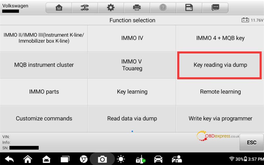 autel im508 im608 add vw mqb49 5c 5d key 3