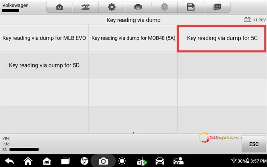 autel im508 im608 add vw mqb49 5c 5d key 4