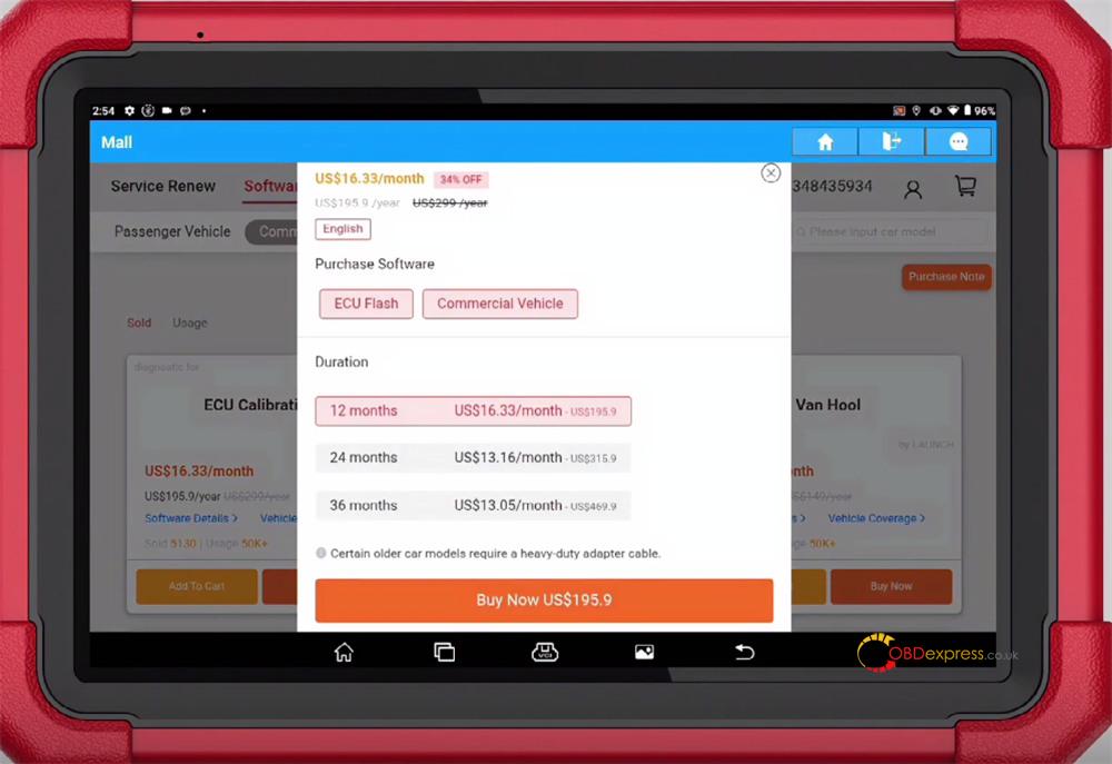 x431 v + smartlink hd purchase and activate ecu flash 4