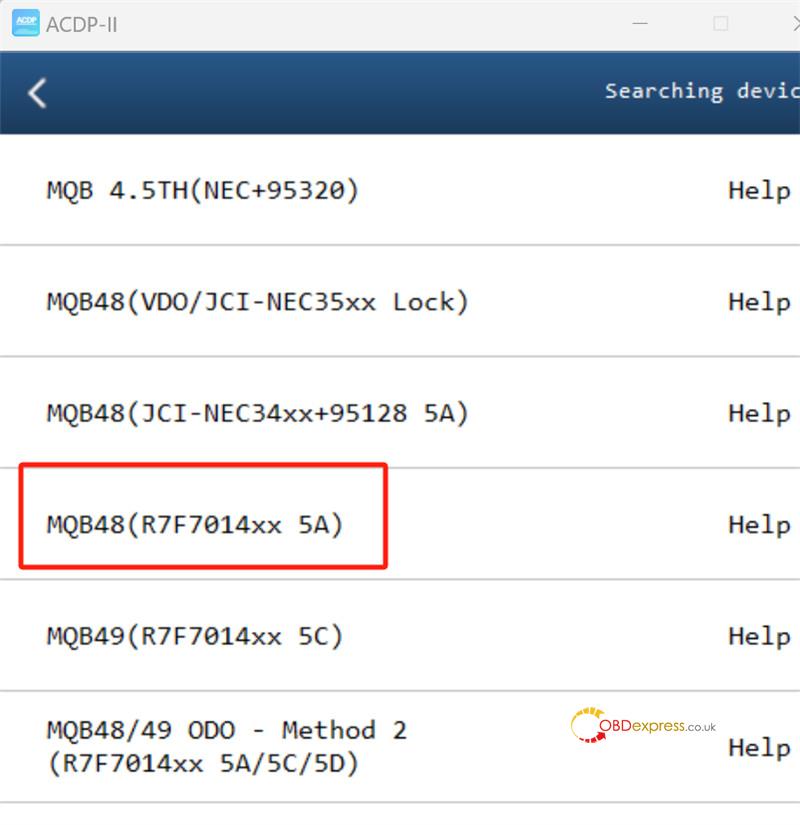 yanhua acdp2 clone mqb48 5a rh850 cluster 1