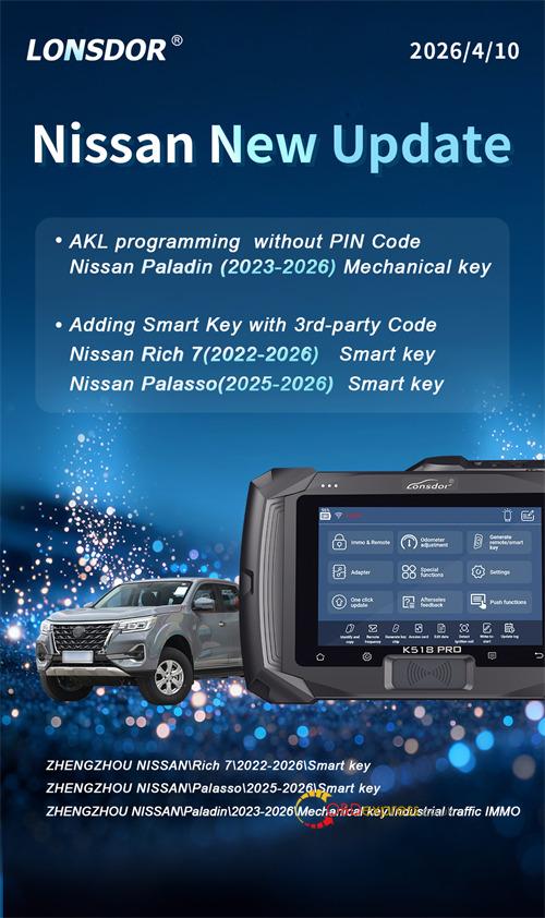 Lonsdor K518 Pro Update Nissan Paladin IMMO Lonsdor K518 Pro Update Nissan Paladin IMMO