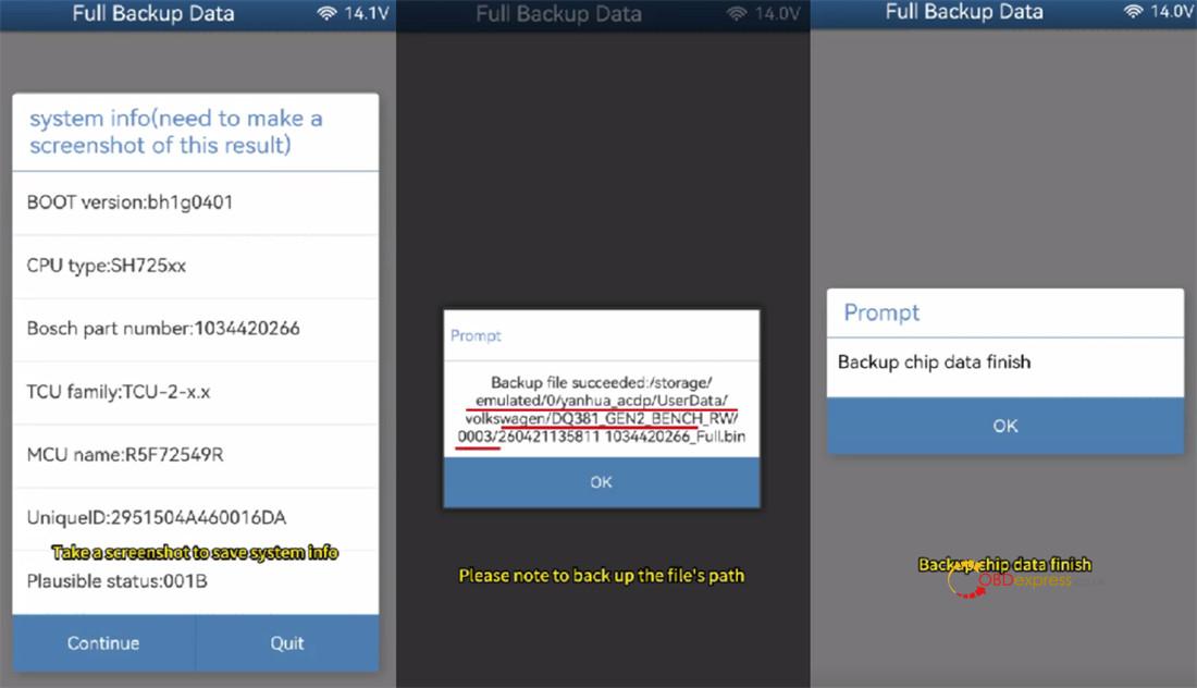 acdp module 45 read and write vw dq38x gen2 4