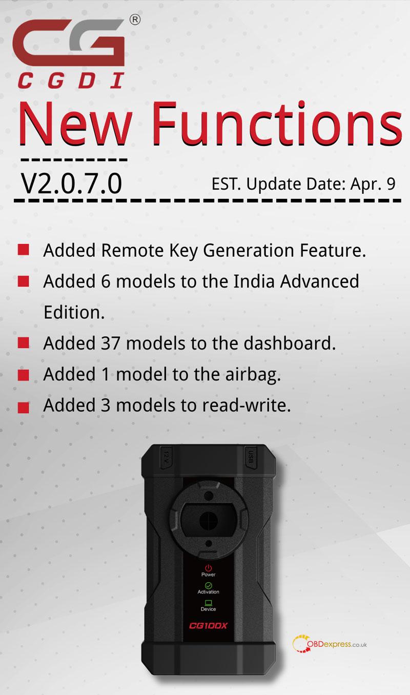 cgdi cg100x remote key generation 47 new models added